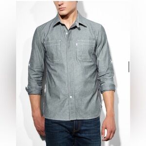 Levi's Gray Slim Fit Shirt Size XL